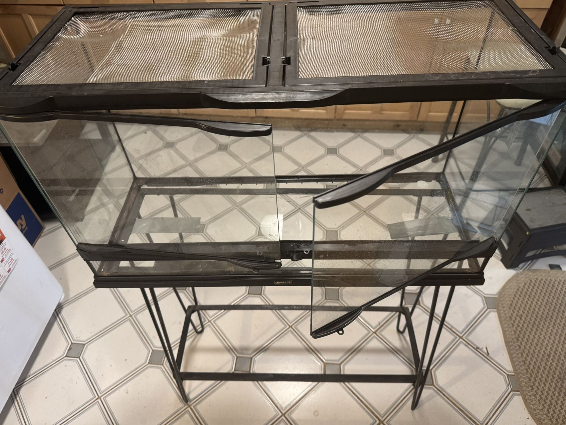 Front Opening Reptile Tank
