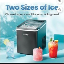New ICEMAN Dual Size Compact Ice Machine 
