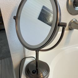 Bronze Vanity Mirror With Lights 