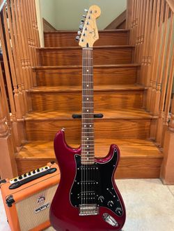 Fender MIM LTD Edition Stratocaster (Mint) w/ Orange Crush 12 Amp