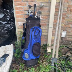 golf clubs with bag 