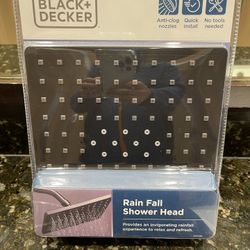 NEW BLACK & DECKER RAINFALL SHOWER HEAD