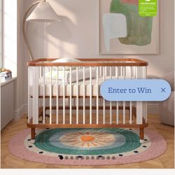 Nestig the cloud crib in walnut with mattress and waterproof cover (toddler bed and full only)