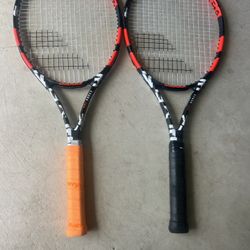 Set Babolat Evoke 105 Tennis Racquet like New 