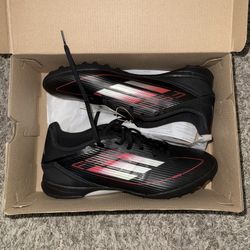 Adidas F50 Turf Black/Red Soccer Cleats Size 9.5