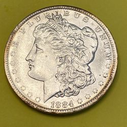 UNCIRCULATED 1884-O UNITED STATES MORGAN SILVER DOLLAR