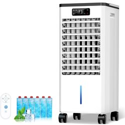 Portable Air Conditioners No Windows Needed, 3-IN-1 Swamp Cooler, Evaporative Air Cooler, 4 Modes & 3 Speeds, 2-Gal Water Tank for Long Cooling, Max 2