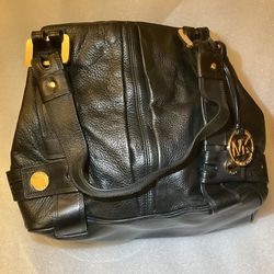 Black Michael Kors Bag With Gold 