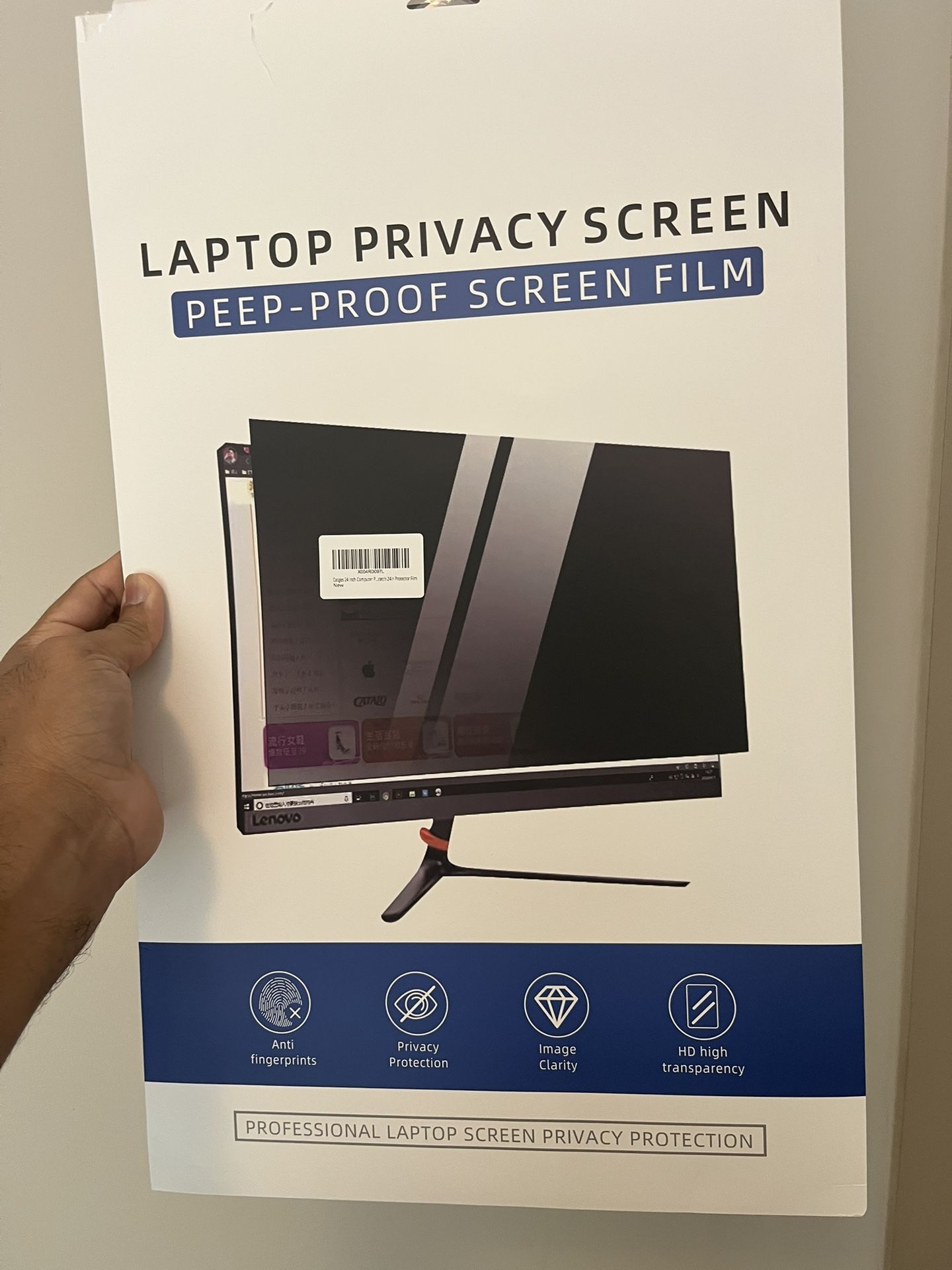 laptop privacy screen protector 24” unopened - $20 