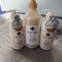 Showermate Goat Milk Body Wash & Lotion ‘Manuka Honey ’ Bundle