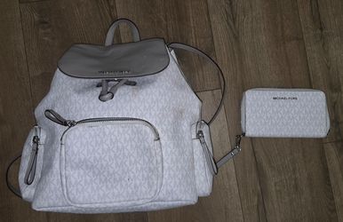 Michael Kors Abbey Large Cargo Backpack plus matching wallet