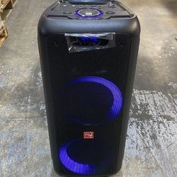 Dual 6” Bluetooth Rechargeable Speaker with Karaoke Function