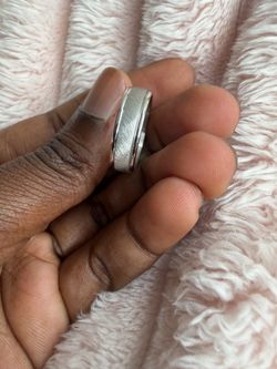 10k white gold wedding band size 8
