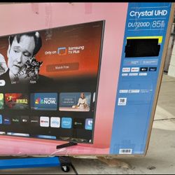 85 TV Samsung smart 4K HDTV $55 down on financing free delivery six month warranty