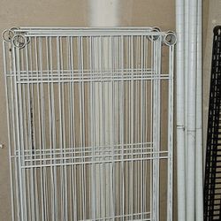 metal rack, storage shelves, size 18x48x75