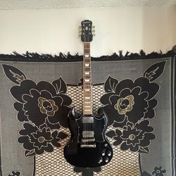 Epiphone SG Standard (G-400) Electric Guitar + Hardshell Case – Black