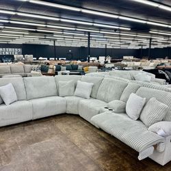 Reclining Sectional In Stock For Fast Delivery 