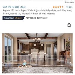 Brand New 8 Panel Kids Or Dogs Play Yard Gate With Door 16 Ft Wide