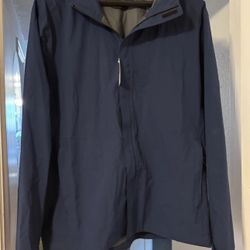32 Degrees Cool Windbreaker unisex, X-Large Blue Full Zip Packable Lightweight