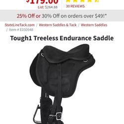 Treeless Endurance saddle