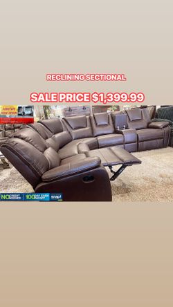 Reclining sectional