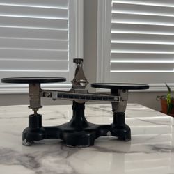 Vintage Double Beam Balance Scale - Scientific/Collectible