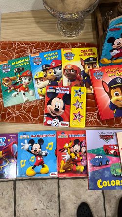 Baby paw patrol and cars books