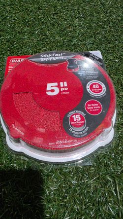 5 In. 40-grit Psa No Hole Sandpaper (15-pack) | Grit Count Diablo Holes Disk $10 each  or $50 for 6