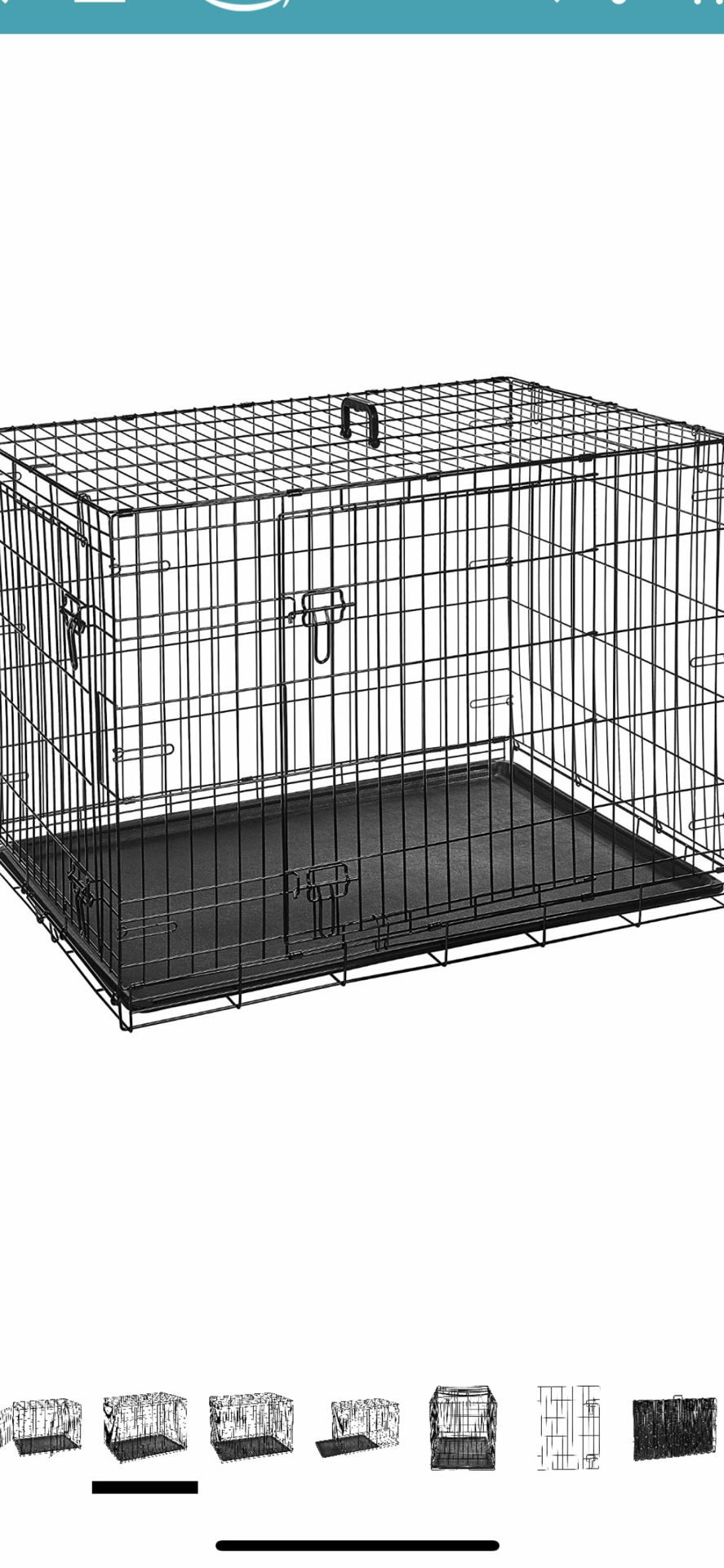 Amazon basic double door metal dog crate