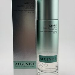 Algenist GENIUS Liquid Skin Resurfacing 2% BHA Toner, 3.4 fl oz / 100ml, New