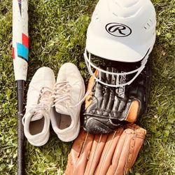 Softball Items. Girl