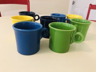 8 fiesta ware mugs