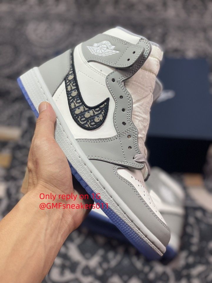 D.ior x Nike Air Jordan Brand High 1 OGGrey