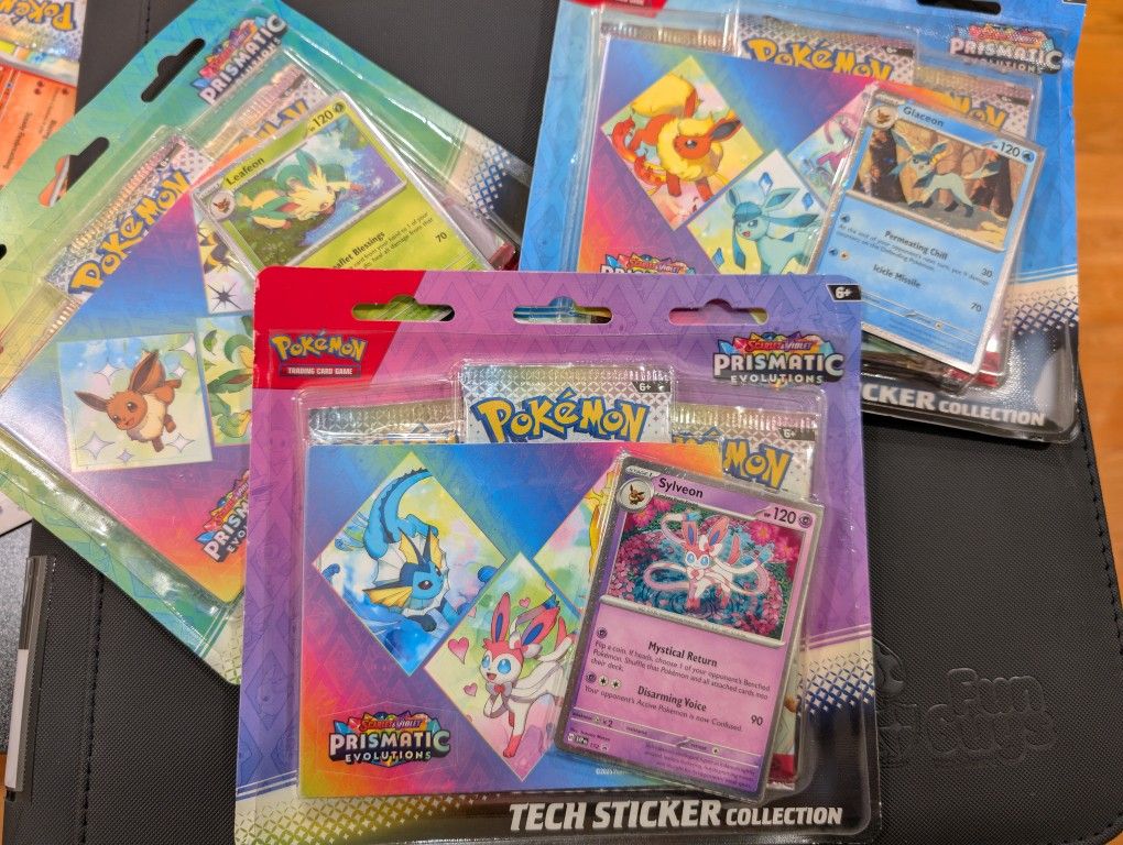 Prismatic Evolutions Tech Sticker Collection (3pk)