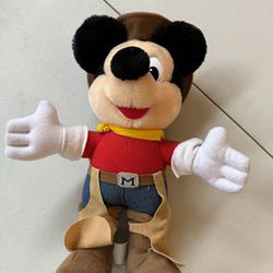 vintage mickey mouse stuffed animal 
