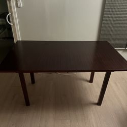 Free Dining Table - 36” X 60” Real Wood, Expandable