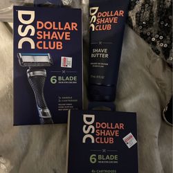Mens dollar shave club shaving/personal cosmetics care lot bundle nwt