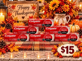 Colgate Optic White Charcoal Toothpaste 6-Pack