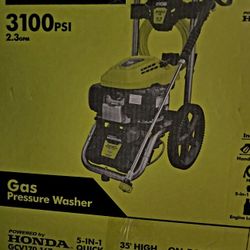 New 3100 PSI Pressure Washer Ryobi w/Honda Engine 