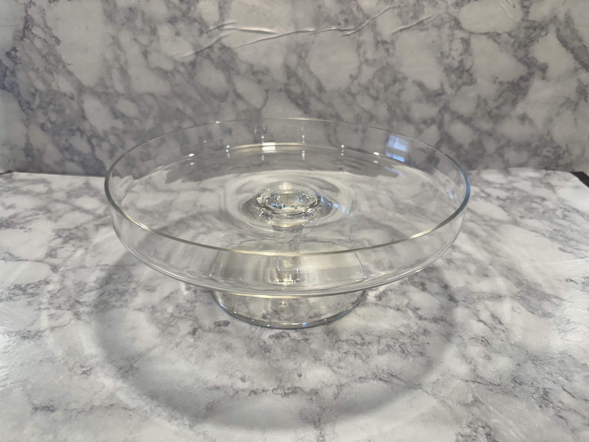 Marquis By Waterford Footed Cake Plate Vintage Giftware Collection