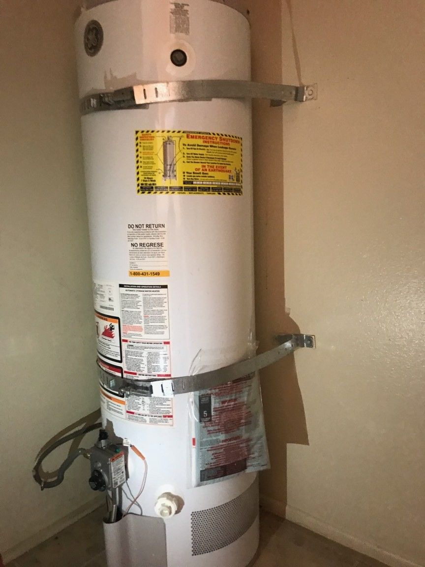 Water heater, 40 gallons.