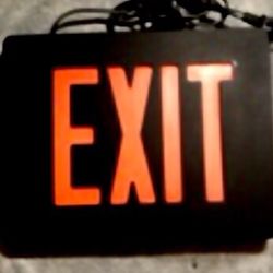 Industrial Standard Size Emergency EXIT sign. 