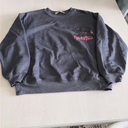 women’s Long Sleeve Sweatshirt, Navy Blue, And Color Size Medium