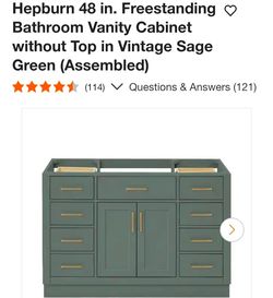 48 inch Bathroom  Vanity cabinet