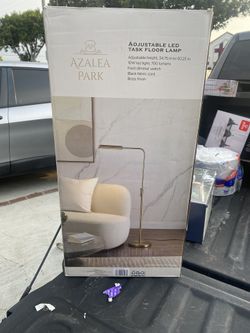 Azalea Park (contact info removed)3 Modern LED Adjustable Task Floor Lamp, Brushed Brass