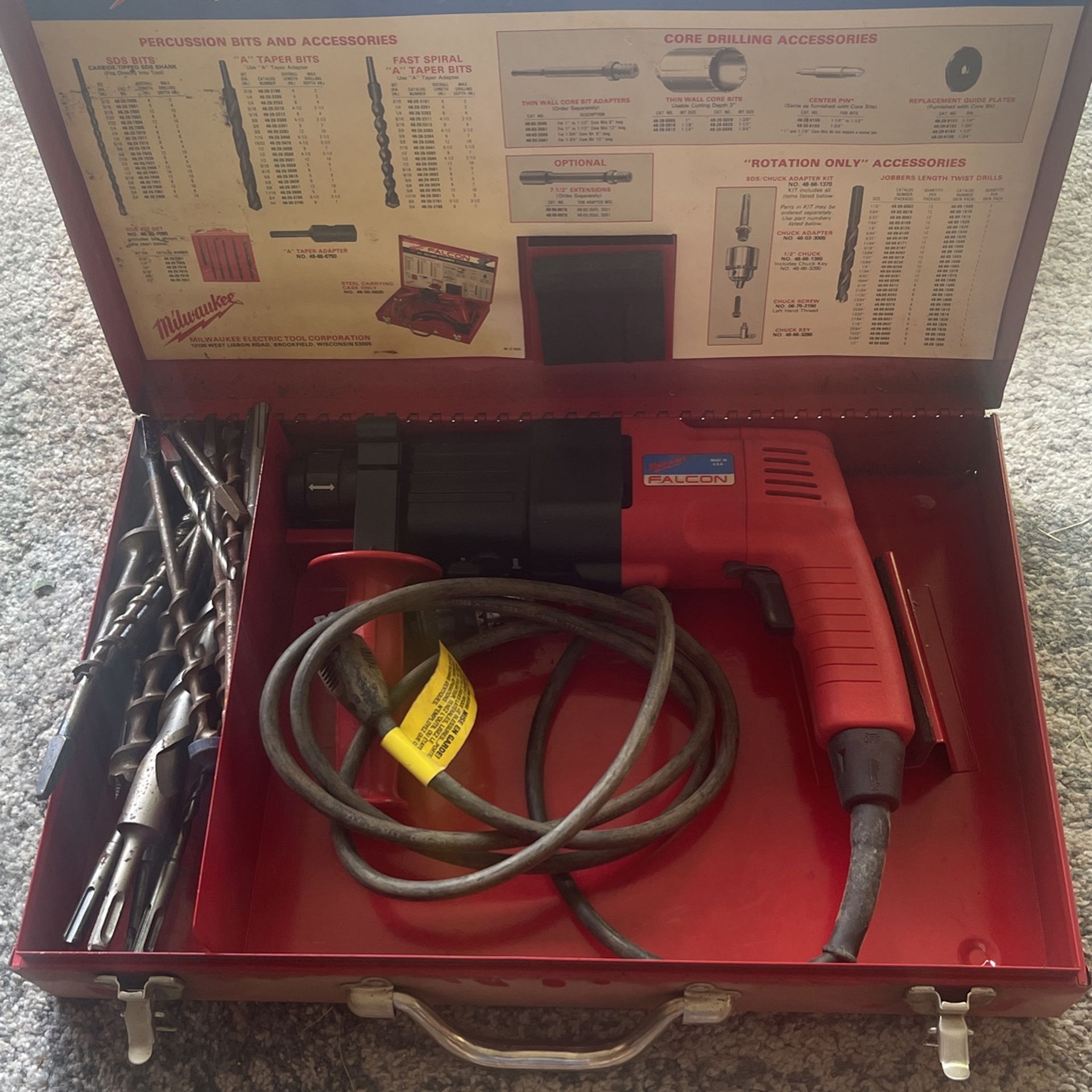 Milwaukee falcon hammer drill new arrivals