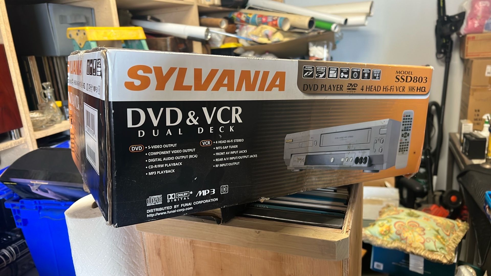 DVD & VCR Player 4 Head Hi-Fi Model SSD 803 In Box