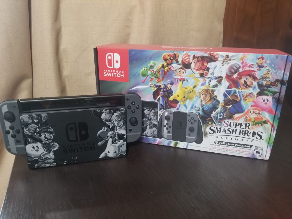 Limited Edition Super Smash Bros Ultimate Nintendo Switch