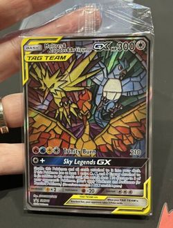 FULL ART Moltres Zapdos Articuno GX SM210 Hidden Fate Pokemon Promo NEW SEALED