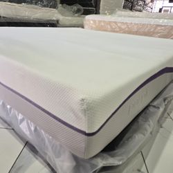 King Sizes Mattress And Box Spring Purple Classic 